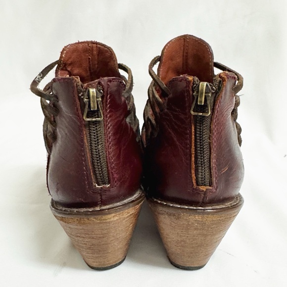 HERITAGE Corral Leather Western Ankle Boots Size 9 - Picture 4 of 7